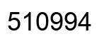 Number 510994 black image
