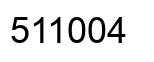 Number 511004 black image