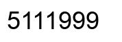 Número 5111999 imagen negro