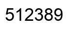 Número 512389 imagen negro