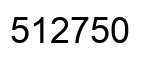 Number 512750 black image