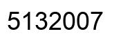 Number 5132007 black image