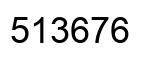 Número 513676 imagen negro