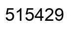 Number 515429 black image