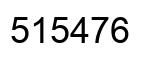 Number 515476 black image