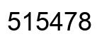 Number 515478 black image