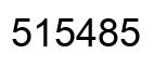 Number 515485 black image