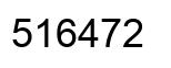 Número 516472 imagen negro