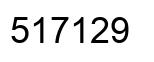 Number 517129 black image