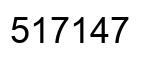 Number 517147 black image