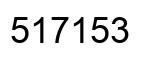 Number 517153 black image
