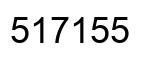 Number 517155 black image