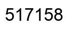 Number 517158 black image