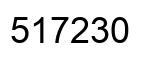 Número 517230 imagen negro