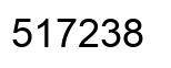 Number 517238 black image