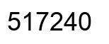 Number 517240 black image