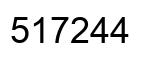 Number 517244 black image
