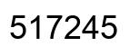 Number 517245 black image