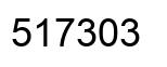 Number 517303 black image