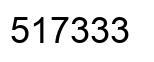 Number 517333 black image
