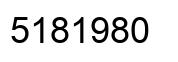 Number 5181980 black image
