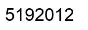 Number 5192012 black image