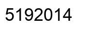 Number 5192014 black image