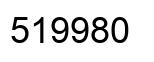 Number 519980 black image