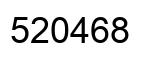 Number 520468 black image