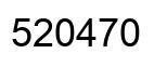 Number 520470 black image