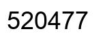 Number 520477 black image