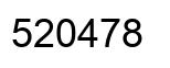 Number 520478 black image