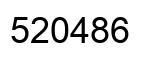 Number 520486 black image