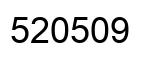 Number 520509 black image
