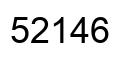 Number 52146 black image