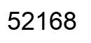 Number 52168 black image