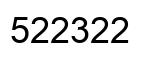 Número 522322 imagen negro