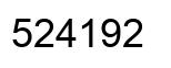 Number 524192 black image