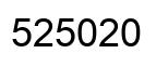 Number 525020 black image