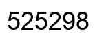 Number 525298 black image