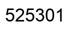 Number 525301 black image