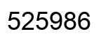 Número 525986 imagen negro