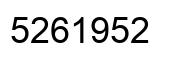 Número 5261952 imagen negro