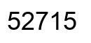 Number 52715 black image