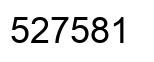 Number 527581 black image