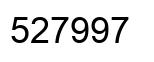 Number 527997 black image