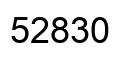Number 52830 black image