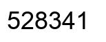 Number 528341 black image