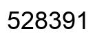 Number 528391 black image