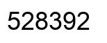 Number 528392 black image